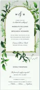 Greenery Arch Value Invitation Set