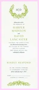 Laurel Garland Value Invitation Set