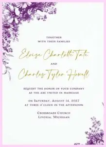 Abundant Blossoms All 'n One Invitation Folder