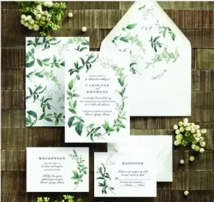 A Lovely Greenery Invitation