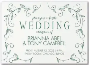 Rustic Vines Invitation - Item TWS58275