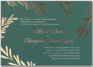 Contemporary Greenery Invitation- Item TWS58278