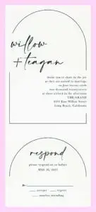 Whimsically Arched Value Invitation Set