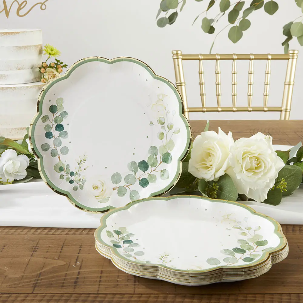 Botanical Garden 9 in. Premium Paper Plates (Set of 16) - Image 2