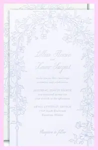 Blooming Trellis Invitation