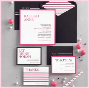 Striking Border Invitation