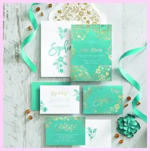 Astral Flowers Invitation