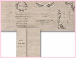 Wooden Romance - All 'n One Invitation