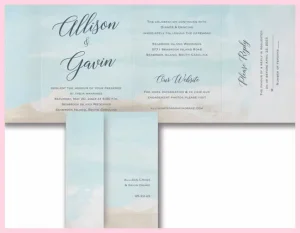 Blue Skies - All 'n One Invitation