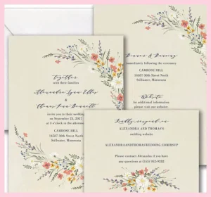 Flowery Sprigs Value Invitation Set