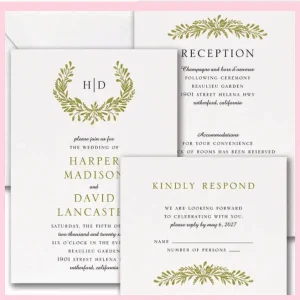 Laurel Garland Value Invitation Set