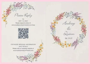 Captivating Wildflowers All 'n One Invitation Folder