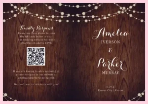 Picturesque String Lights All 'n One Invitation Folder