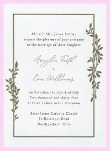 Entwined Edge Invitation