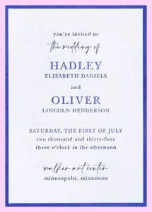 Solid Devotion Invitation