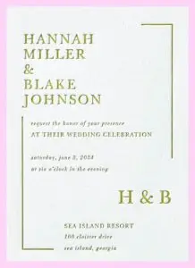 Lithe Border Invitation