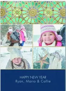 Happy Holidays personalized greeting card