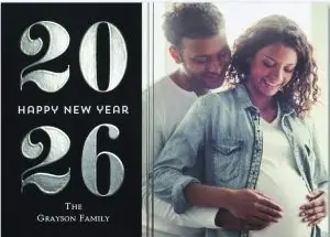 personalized family photo holiday card