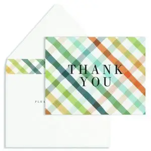 Plaid Thank You
