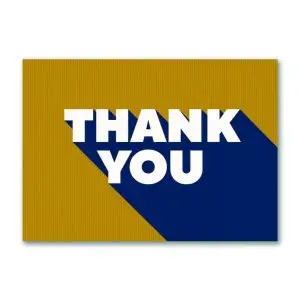 Bold Thank You