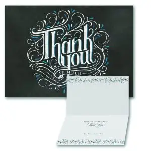 Chalkboard Thank you