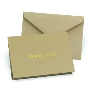 Golden Natural Thank You
