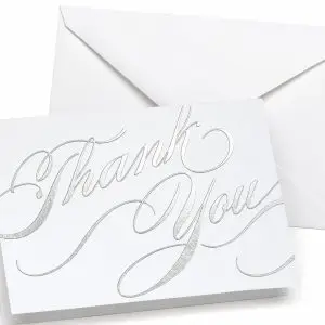 Silver Unending Gratitude Thank You