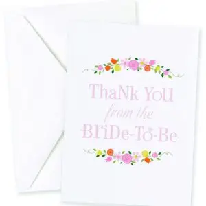 Botanical Bridal Shower Thank You